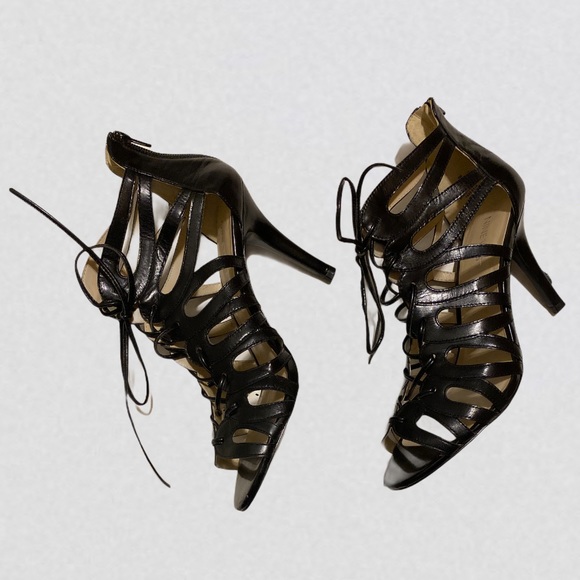 Nine West Leather Caged Heels - Picture 4 of 8